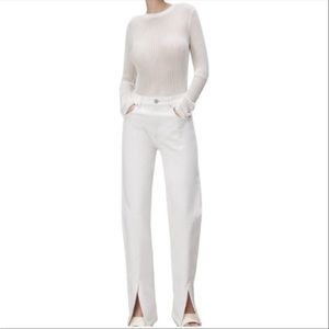 Zara Front Slit Jeans